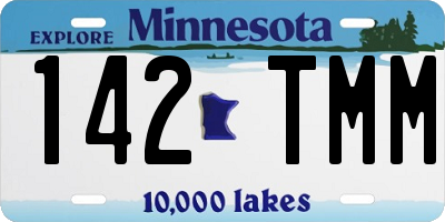 MN license plate 142TMM