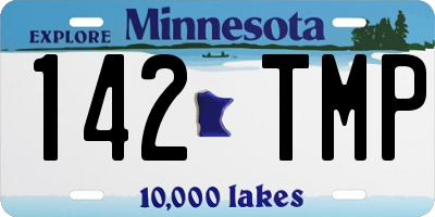 MN license plate 142TMP