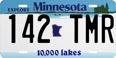 MN license plate 142TMR