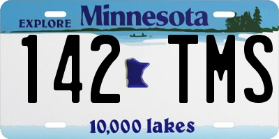 MN license plate 142TMS