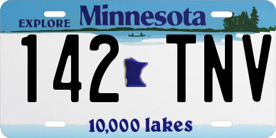 MN license plate 142TNV