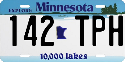MN license plate 142TPH