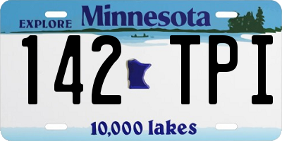 MN license plate 142TPI