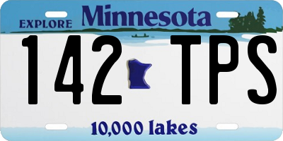 MN license plate 142TPS