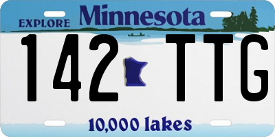 MN license plate 142TTG