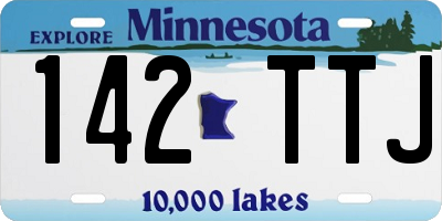 MN license plate 142TTJ