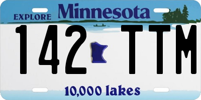 MN license plate 142TTM