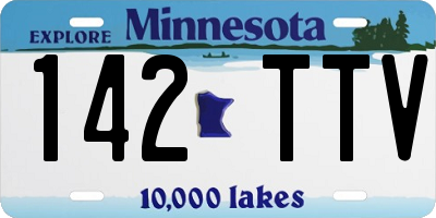 MN license plate 142TTV