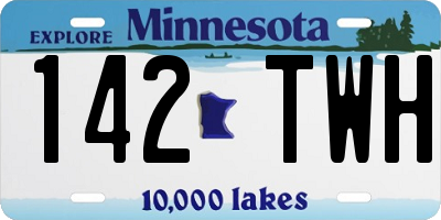 MN license plate 142TWH