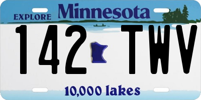 MN license plate 142TWV