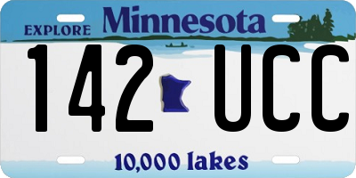 MN license plate 142UCC
