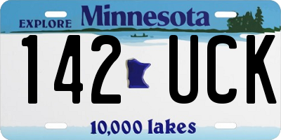 MN license plate 142UCK