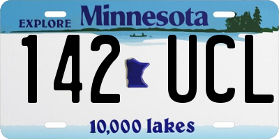 MN license plate 142UCL
