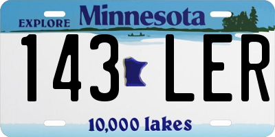 MN license plate 143LER