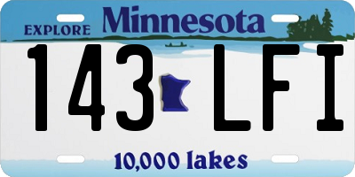MN license plate 143LFI