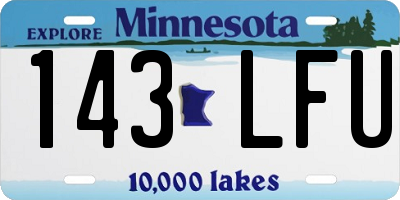 MN license plate 143LFU