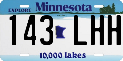 MN license plate 143LHH
