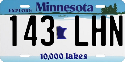 MN license plate 143LHN