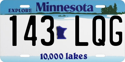 MN license plate 143LQG