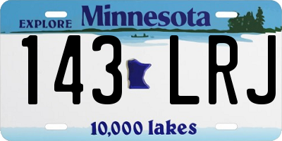 MN license plate 143LRJ