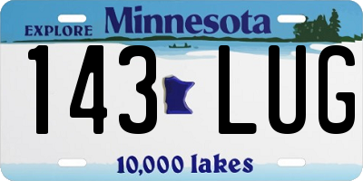 MN license plate 143LUG
