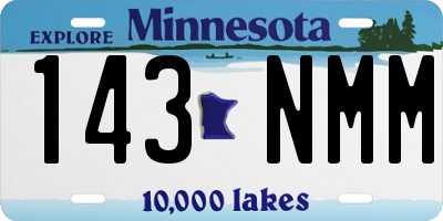 MN license plate 143NMM