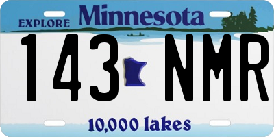 MN license plate 143NMR