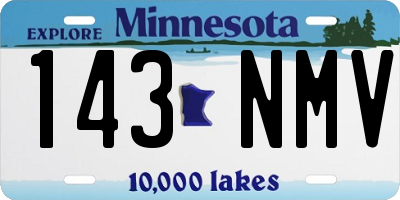 MN license plate 143NMV