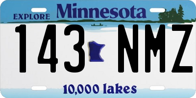 MN license plate 143NMZ