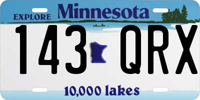 MN license plate 143QRX