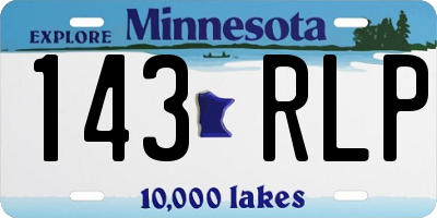 MN license plate 143RLP