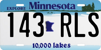 MN license plate 143RLS