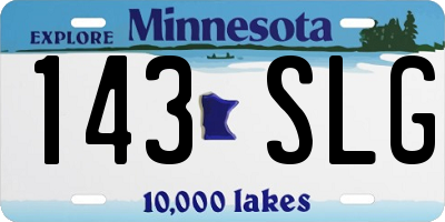 MN license plate 143SLG