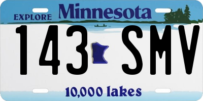 MN license plate 143SMV