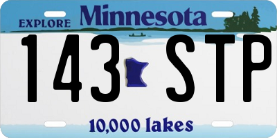 MN license plate 143STP
