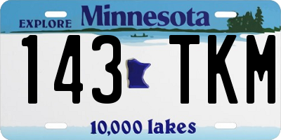MN license plate 143TKM