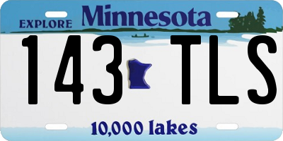 MN license plate 143TLS