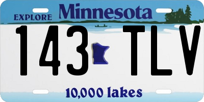 MN license plate 143TLV