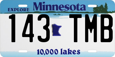 MN license plate 143TMB