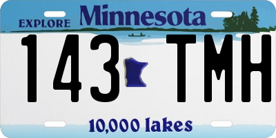 MN license plate 143TMH