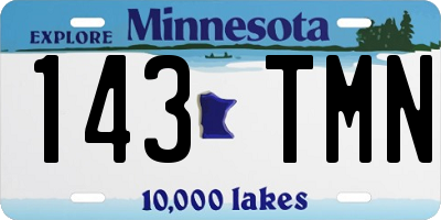 MN license plate 143TMN