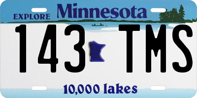 MN license plate 143TMS