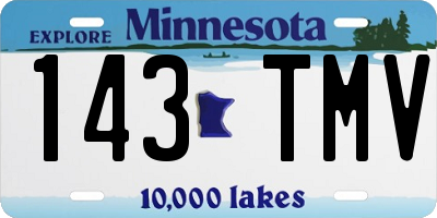 MN license plate 143TMV