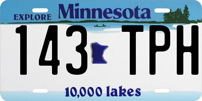 MN license plate 143TPH