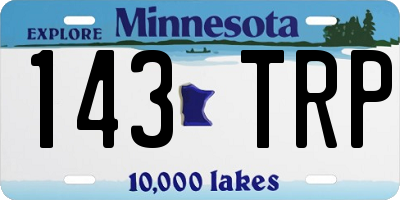 MN license plate 143TRP