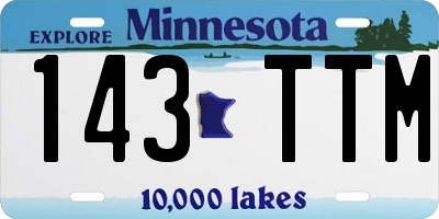 MN license plate 143TTM