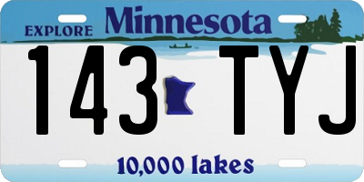 MN license plate 143TYJ