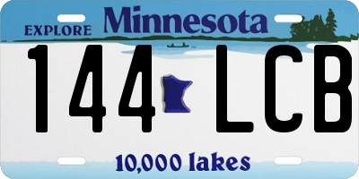 MN license plate 144LCB