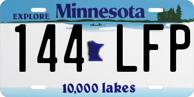 MN license plate 144LFP