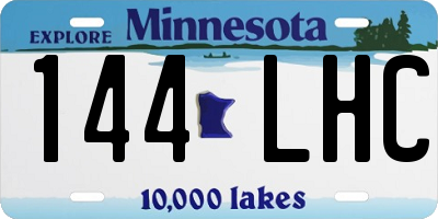 MN license plate 144LHC